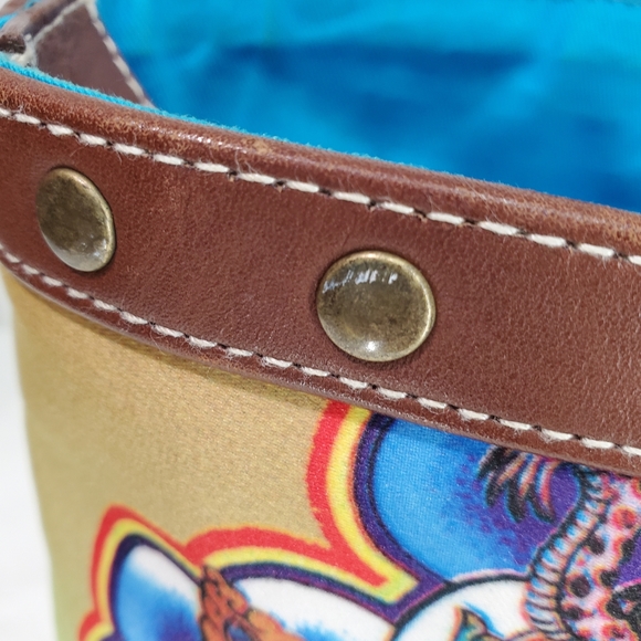 Isabella Fiore VINTAGE Buddha Shakyamuni Beaded Handbag/Tote - Picture 9 of 16